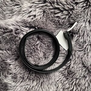 Prada Classic Black Leather Belt